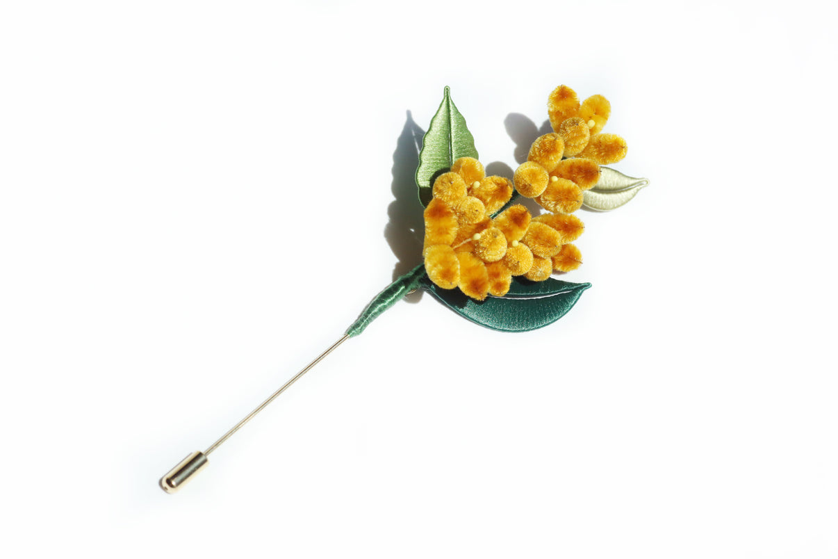  Osmanthus fragrans brooch