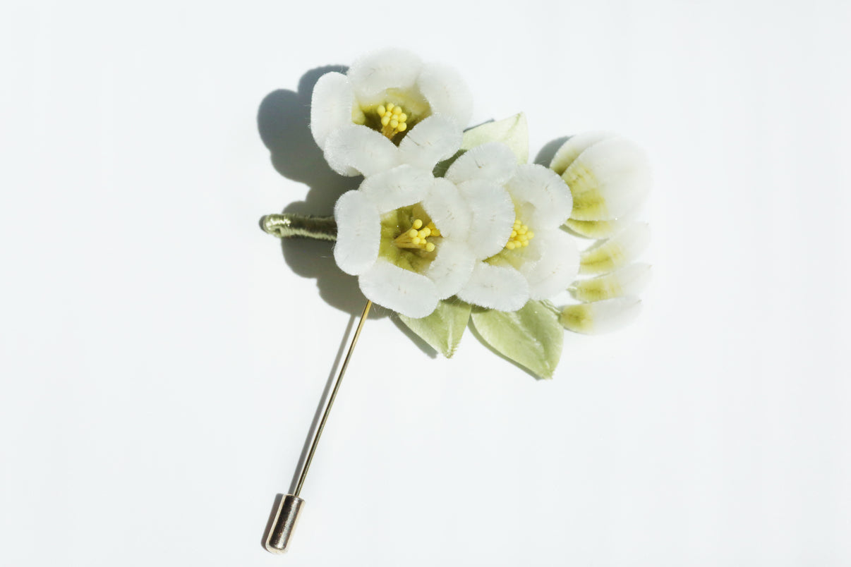 Handmade Jasmine Flower Pin