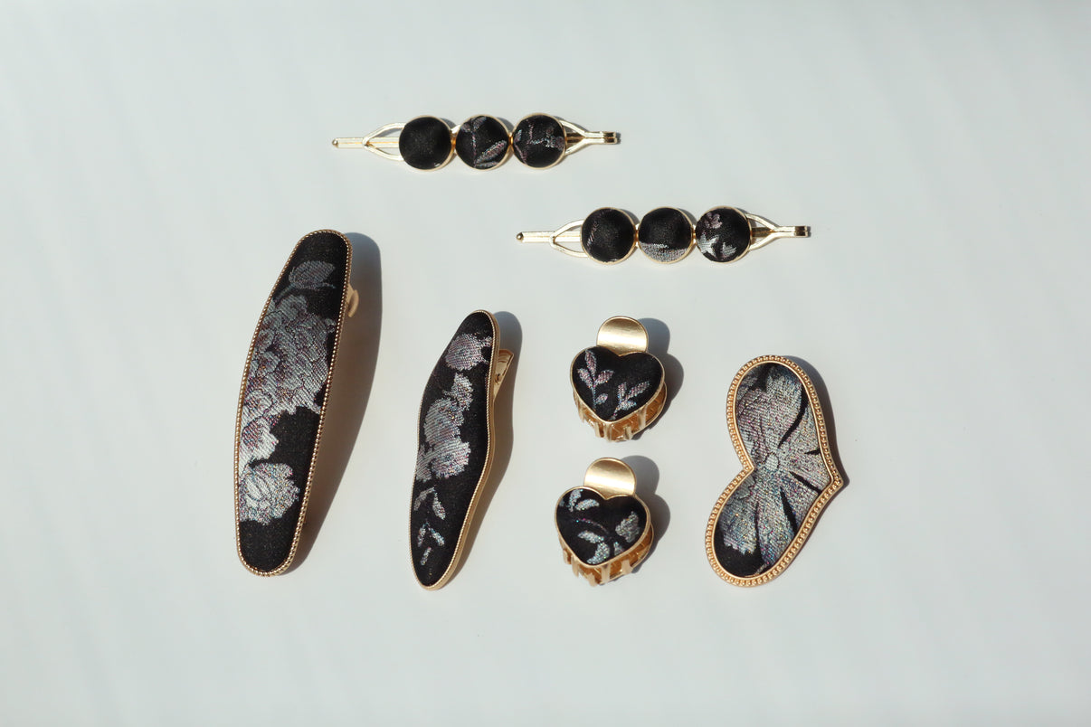 Handmade Song Brocade Hair Clip Family Set